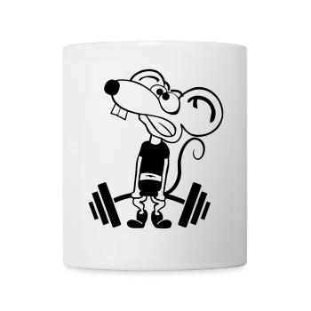 Pump Maus kontur 1c - Mug - white - Front