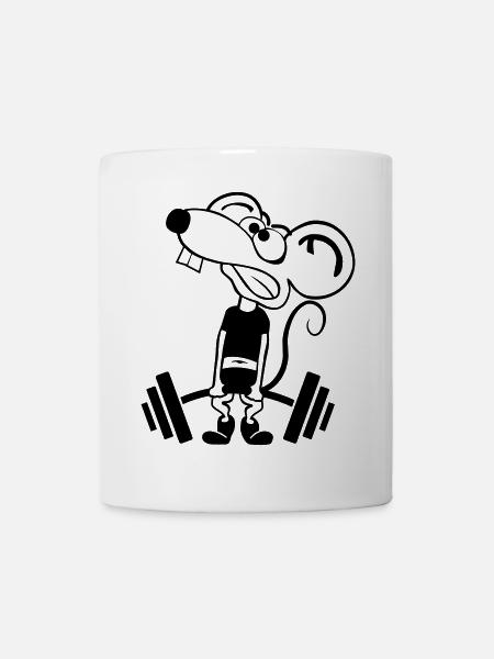 Pump Maus kontur 1c - Mug - white