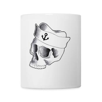 Schädel Sailor - Tasse - Weiß - Vorne