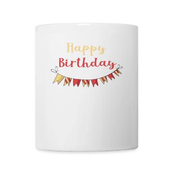 Joyeux anniversaire - Mug blanc - blanc - Devant