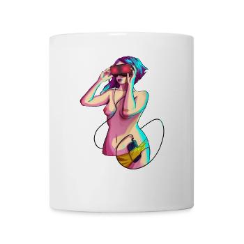 logged in - Tasse - Weiß - Vorne
