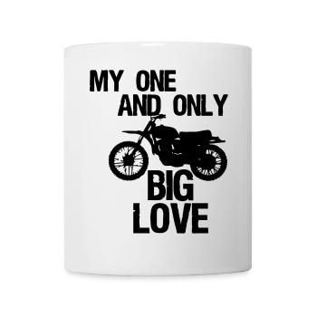 Big Love - Moto Motard Motard Disant cadeau - Mug blanc - blanc - Devant