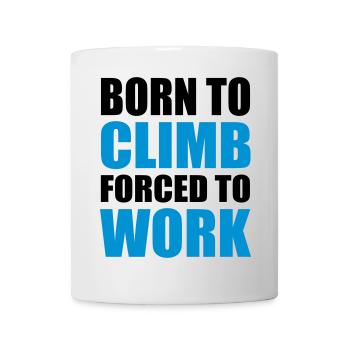 escalade - Mug blanc - blanc - Devant
