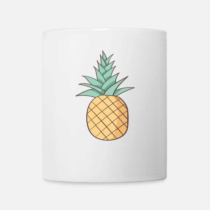 Ananas - Tasse - Weiß