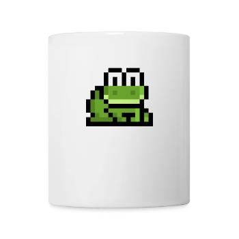 grenouille rétro - Mug blanc - blanc - Devant