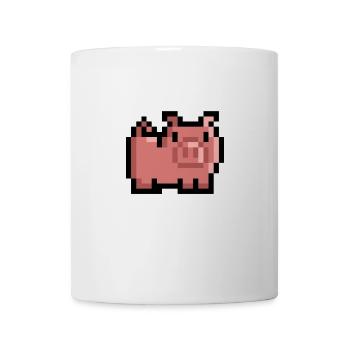 Retro Schwein - Tasse - Weiß - Vorne