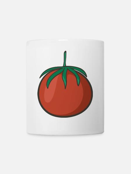 Tomate - Tasse - Weiß