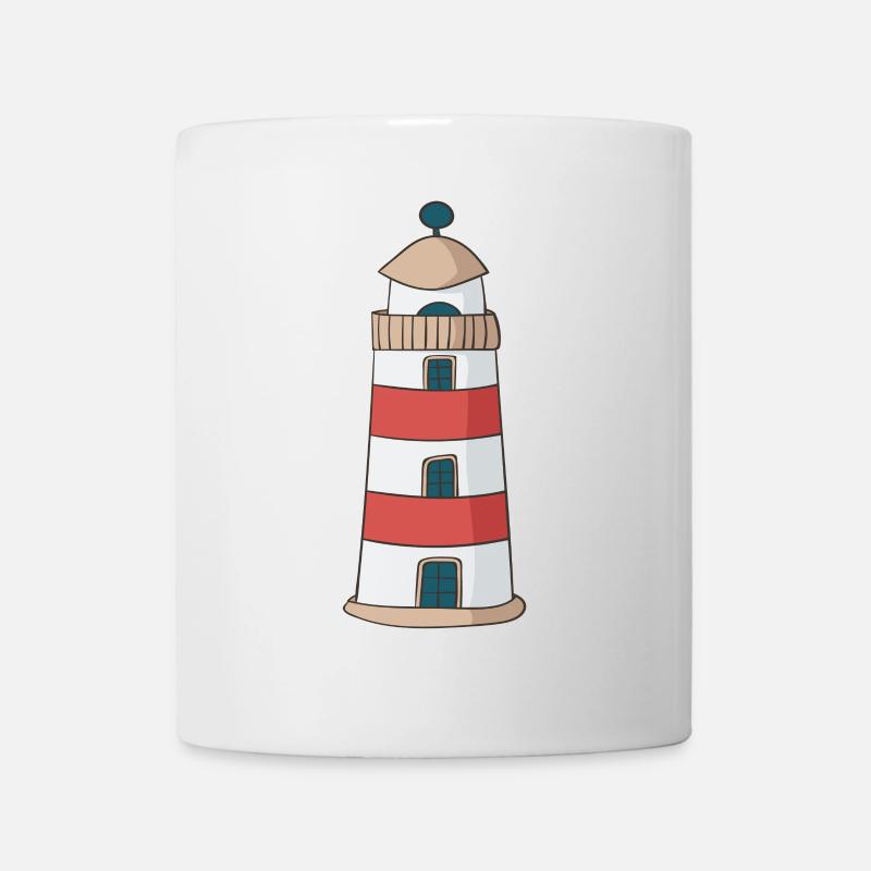 Leuchtturm - Tasse - Weiß