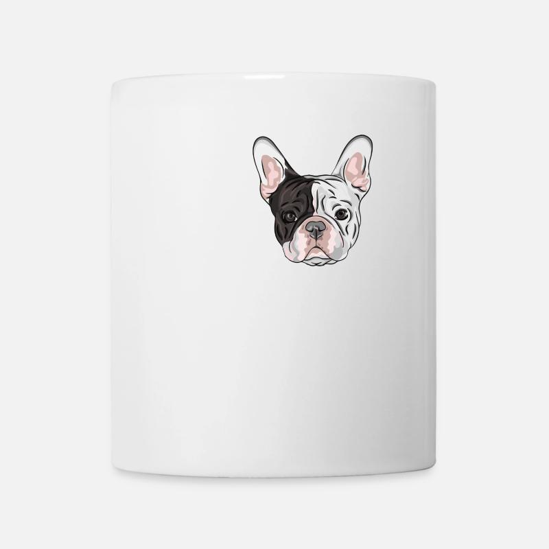 blanc bouledogue français - Mug blanc - blanc