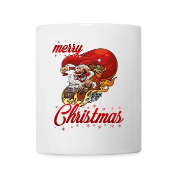 merry xmas tuning santa - Tasse - Weiß - Vorne