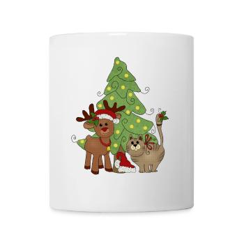 Katzenweihnacht.png - Tasse - Weiß - Vorne