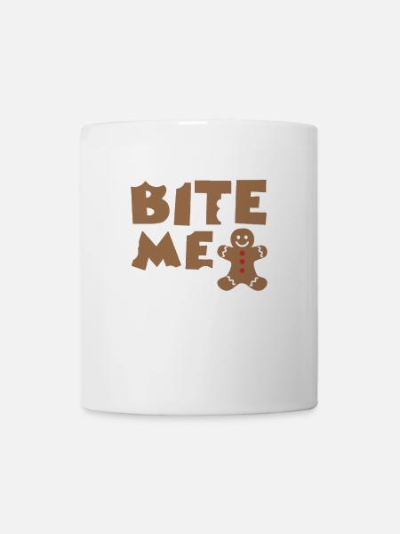 bite me - Tasse - Weiß