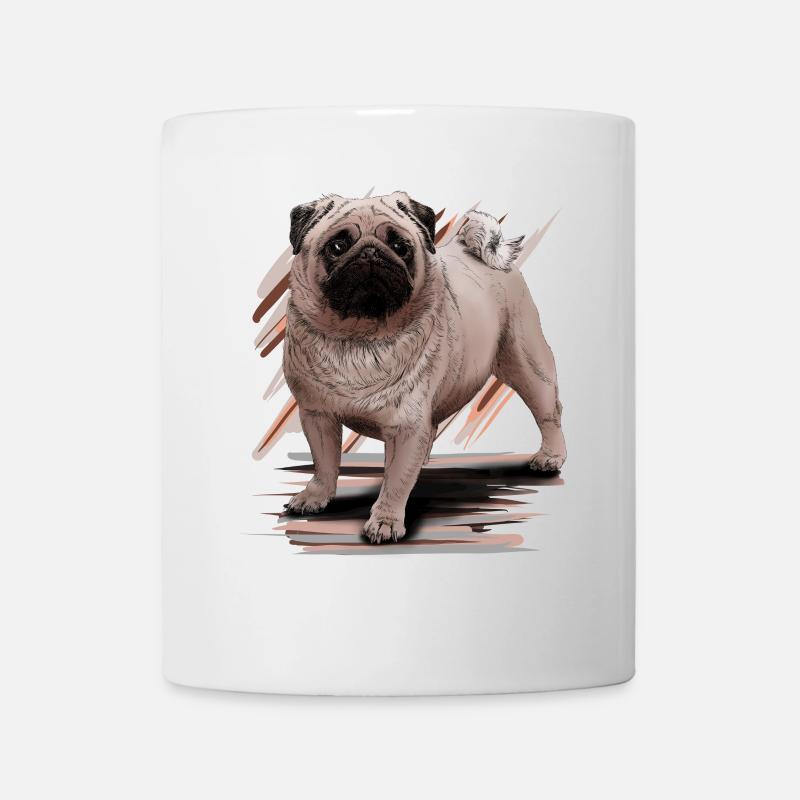 Mops - Tasse - Weiß