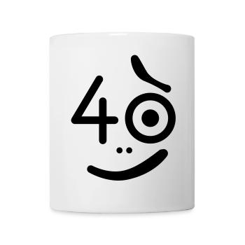 40 Jahre - so what? - Tasse - Weiß - Vorne