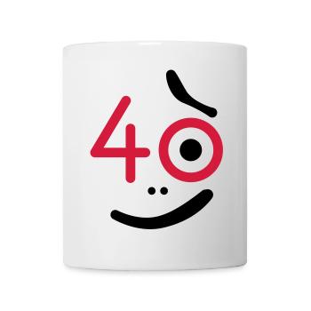 40 Jahre - so what? - Tasse - Weiß - Vorne
