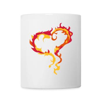 Coeur de la Flamme - Mug blanc - blanc - Devant