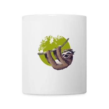 sloth make it slow paresseux nerd pc chillen - Mug blanc - blanc - Devant