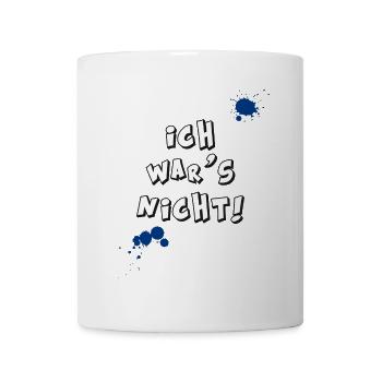 ich wars nicht kinder frech unschuldig fun fleck - Tasse - Weiß - Vorne