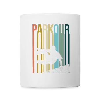 Parkour Retro - Tasse - Weiß - Vorne