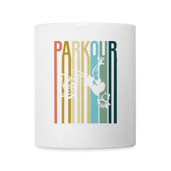 Parkour Retro - Tasse - Weiß - Vorne