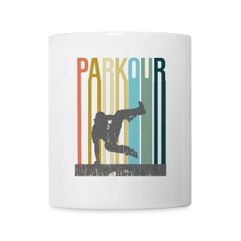 Parkour Retro - Tasse - Weiß - Vorne