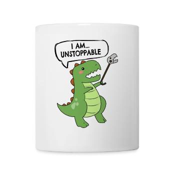 Tyrannosaure dinosaure T-Rex Dino imparable - Mug blanc - blanc - Devant