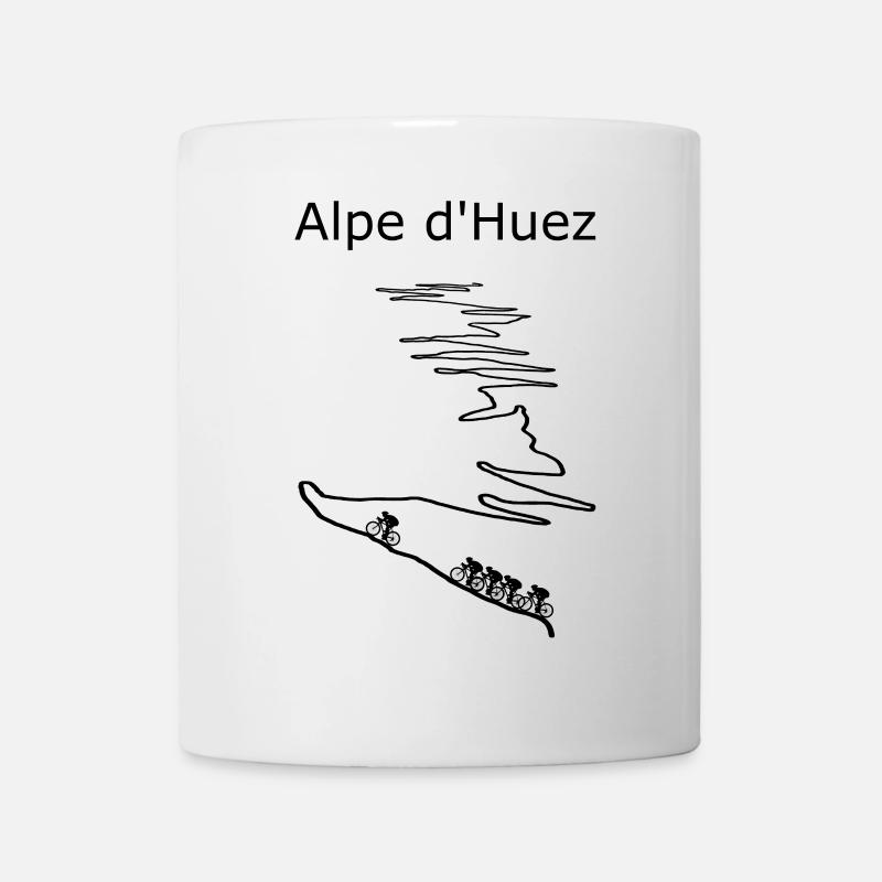 Oeil du Monte Huez avec panache de neige - Mug blanc - blanc