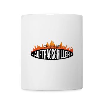 Grill grillen Steak Wurst Bier Sommer Garten - Tasse - Weiß - Vorne
