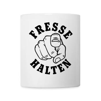 Fresse halten - Tasse - Weiß - Vorne