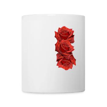 Roses, roses rouges, fleurs, fleurs, nature, plantes - Mug blanc - blanc - Devant
