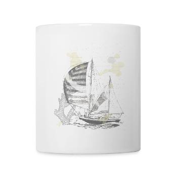 Vintage Steampunk Shark - Tasse - Weiß - Vorne