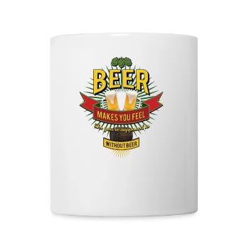 BEER makes you feel Öl - Mug - white - Front