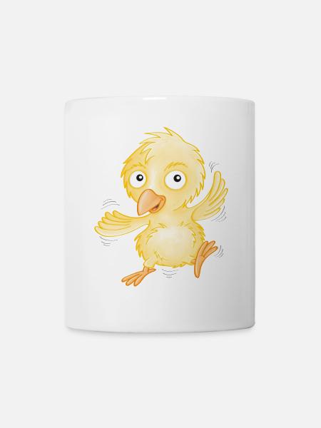 fröhliches Küken - Tasse - Weiß