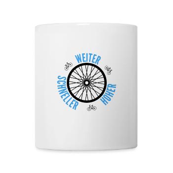 VTT, vélo, vélo, vélo, vélo - Mug blanc - blanc - Devant