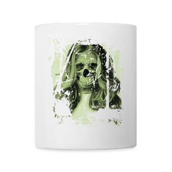 Skull Girl green - Tasse - Weiß - Vorne