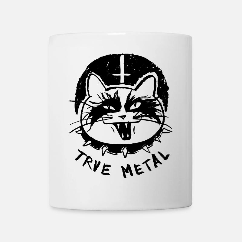 Chat en métal Trve - Mug blanc - blanc