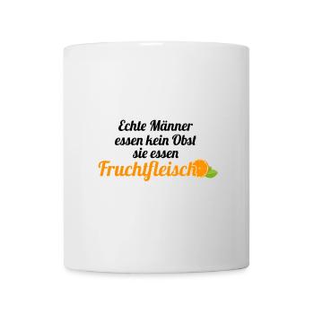 Obst Früchte Geschenkidee Früchte Funsprüche Obst - Tasse - Weiß - Vorne
