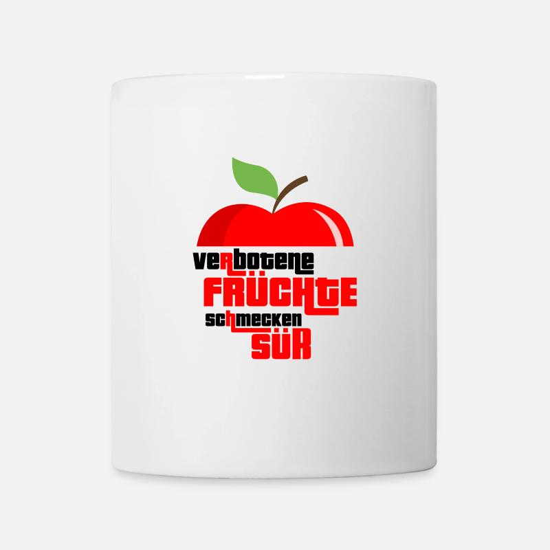 Obst Früchte Geschenkidee Früchte Funsprüche Obst - Tasse - Weiß