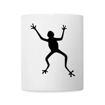 Frosch Silhouette: Tropisch, Regenwald - Tasse - Weiß - Vorne