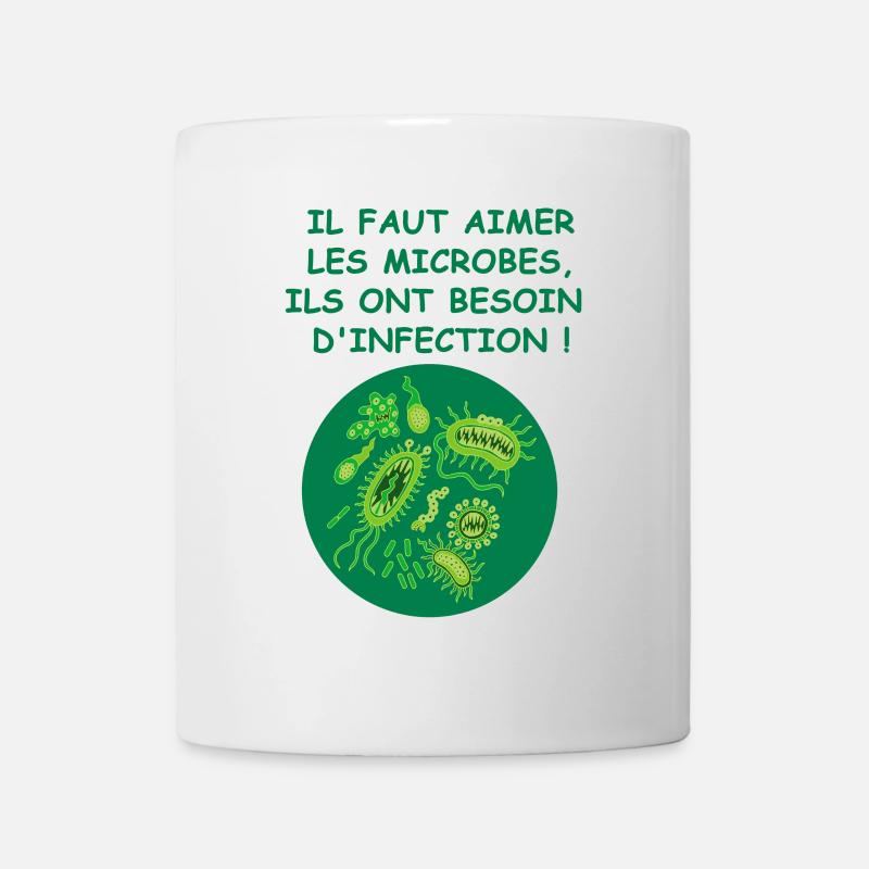 Les microbes - Mug blanc - blanc