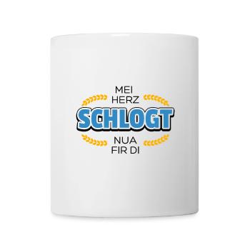 Wiesn Tracht Volksfest saufen Maß Bier - Tasse - Weiß - Vorne