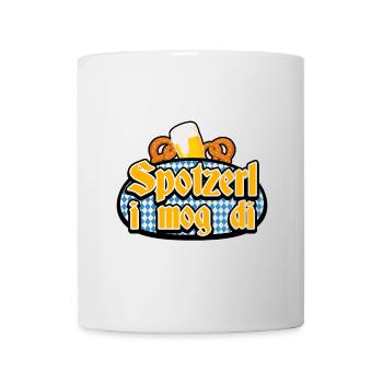 Wiesn Tracht Volksfest saufen Maß Bier - Tasse - Weiß - Vorne