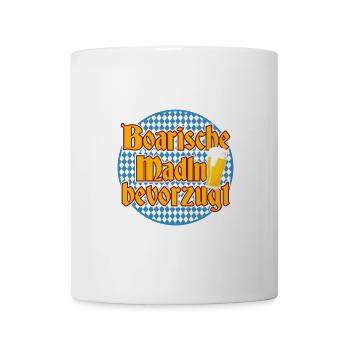 Wiesn Tracht Volksfest saufen Maß Bier - Tasse - Weiß - Vorne