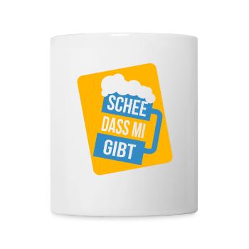 Wiesn Tracht Volksfest saufen Maß Bier - Tasse - Weiß - Vorne