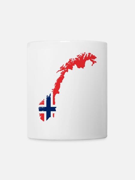 Flag Norway - Mug - white