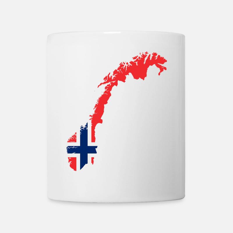 Flagge Norwegen - Tasse - Weiß