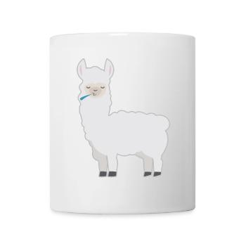 Animal shirt spitting Lama child motif Lama spits - Mug - white - Front