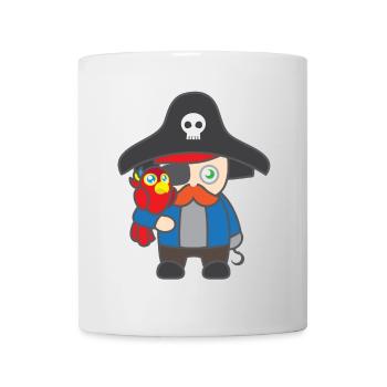 Children motive Shirtmotiv Pirate shirt pirate with macaw - Mug - white - Front