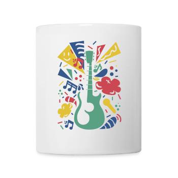 Symphonie de guitare colorée - Mug blanc - blanc - Devant