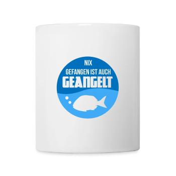 Angeln Fischen Fangen Angler Fischer Anglershirt - Tasse - Weiß - Vorne